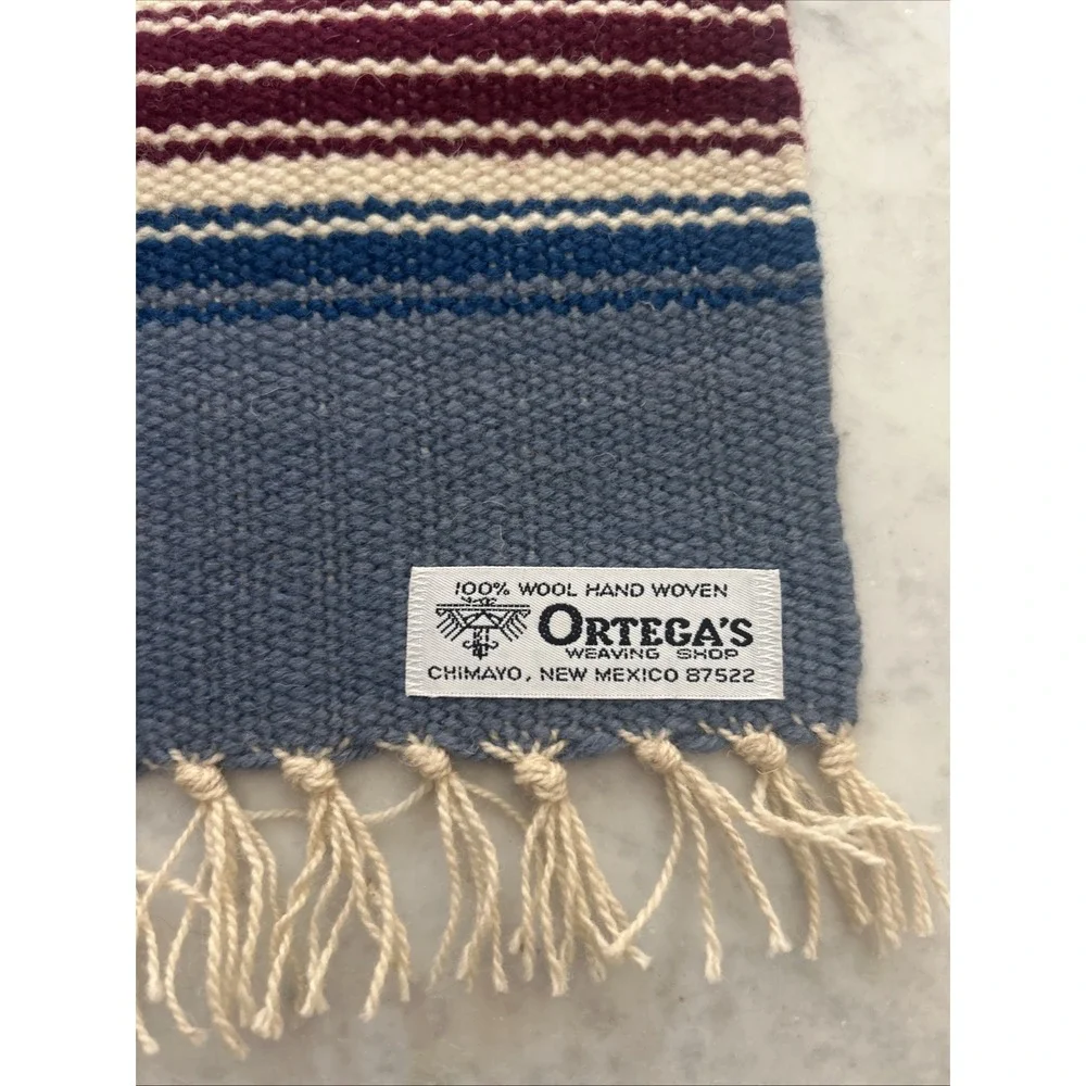 VTG Ortegas Chimayo Table Runner: 100% Hand Woven Wool 21